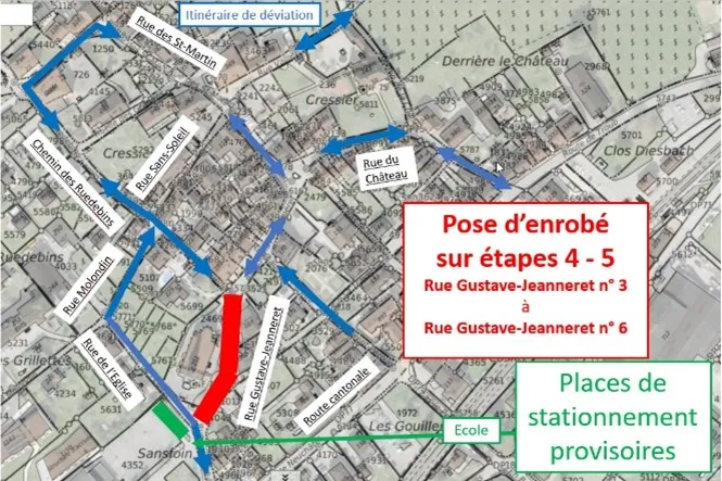 Travaux chauffage à distance Cressier